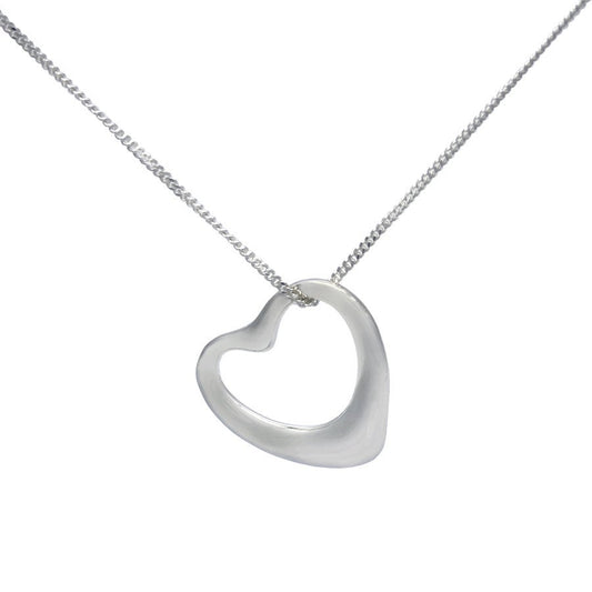 Sterling Silver Hollow Open Heart Necklace - Mon Bijoux - Mon Bijoux