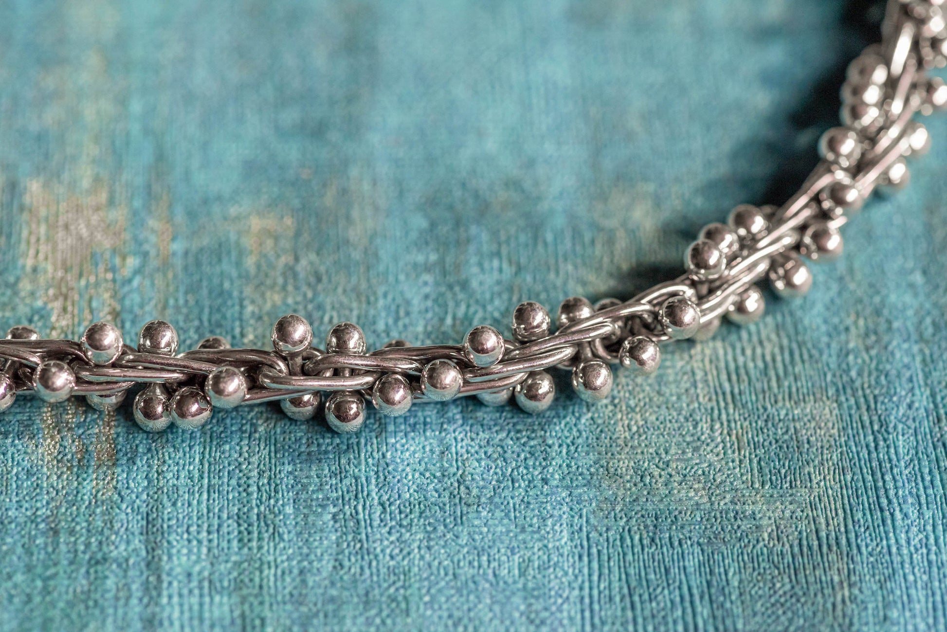 Sterling Silver Spratling Peppercorn Necklace - Mon Bijoux