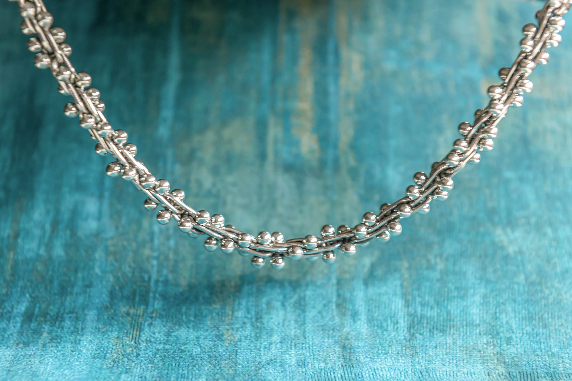 Sterling Silver Spratling Peppercorn Necklace - Mon Bijoux