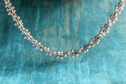 Sterling Silver Spratling Peppercorn Necklace - Mon Bijoux