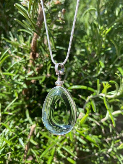 Christmas Jewelry Ideas, Teardrop Silver Lockets for Hair, Glass Locket for Photo Locket, Sterling Silver Locket, Silver Locket Pendant