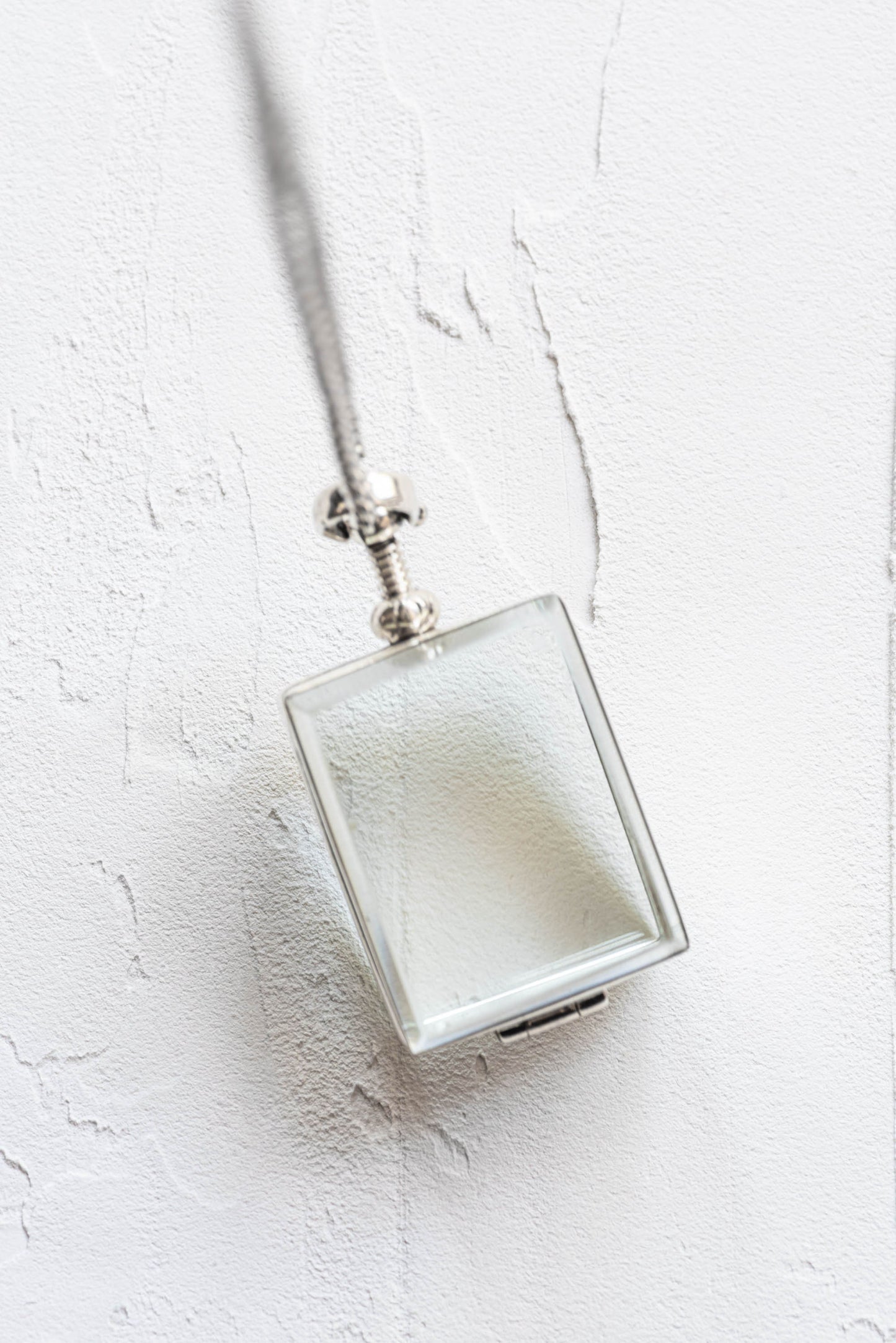 Deep Personalised Rectangle Glass Locket Pendant for Cherished Memories, Memento Locket for Stones-Keepsake-Small Medium Large Photo Locket