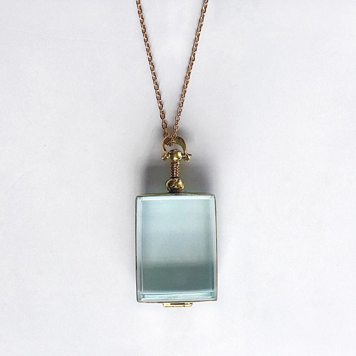 Rectangle Shaped Gold Locket for Hair, Glass Locket for Photo Locket, Gold Plated Locket, Statement Locket,Glass Locket Pendant for Necklace