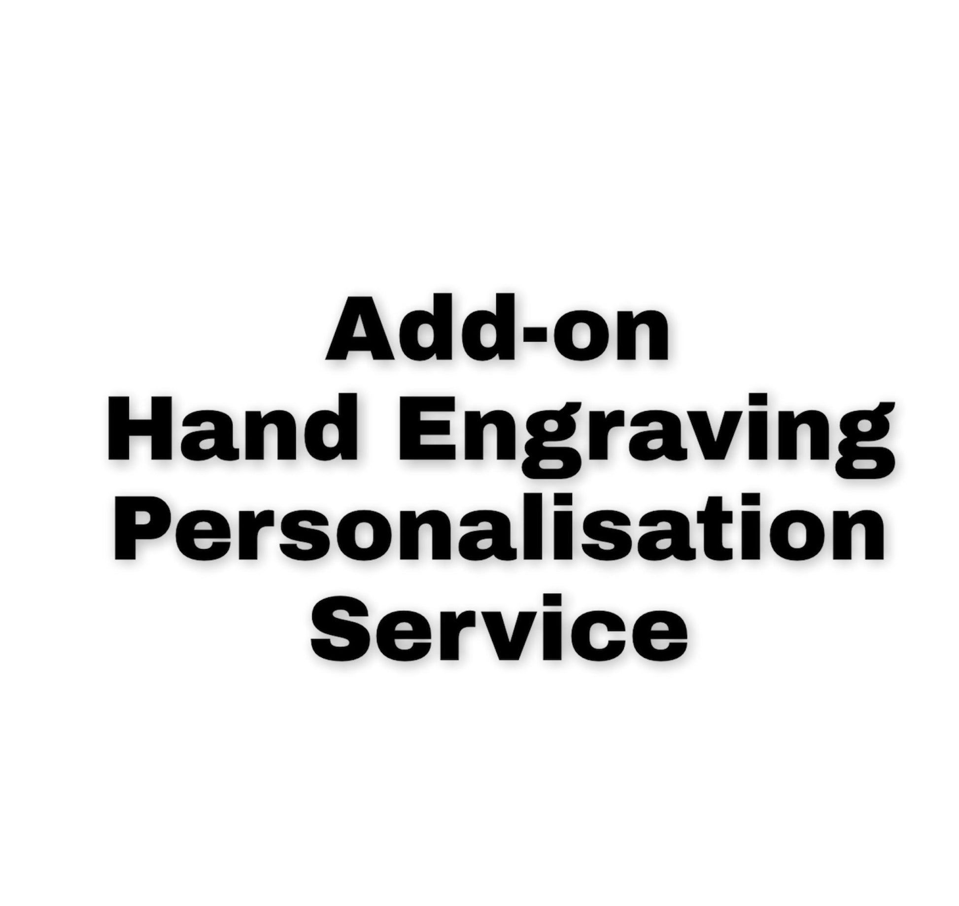 Add-on personalization service, hand engraving, actual handwriting, handwriting message, personalized jewelry, hand personalization service