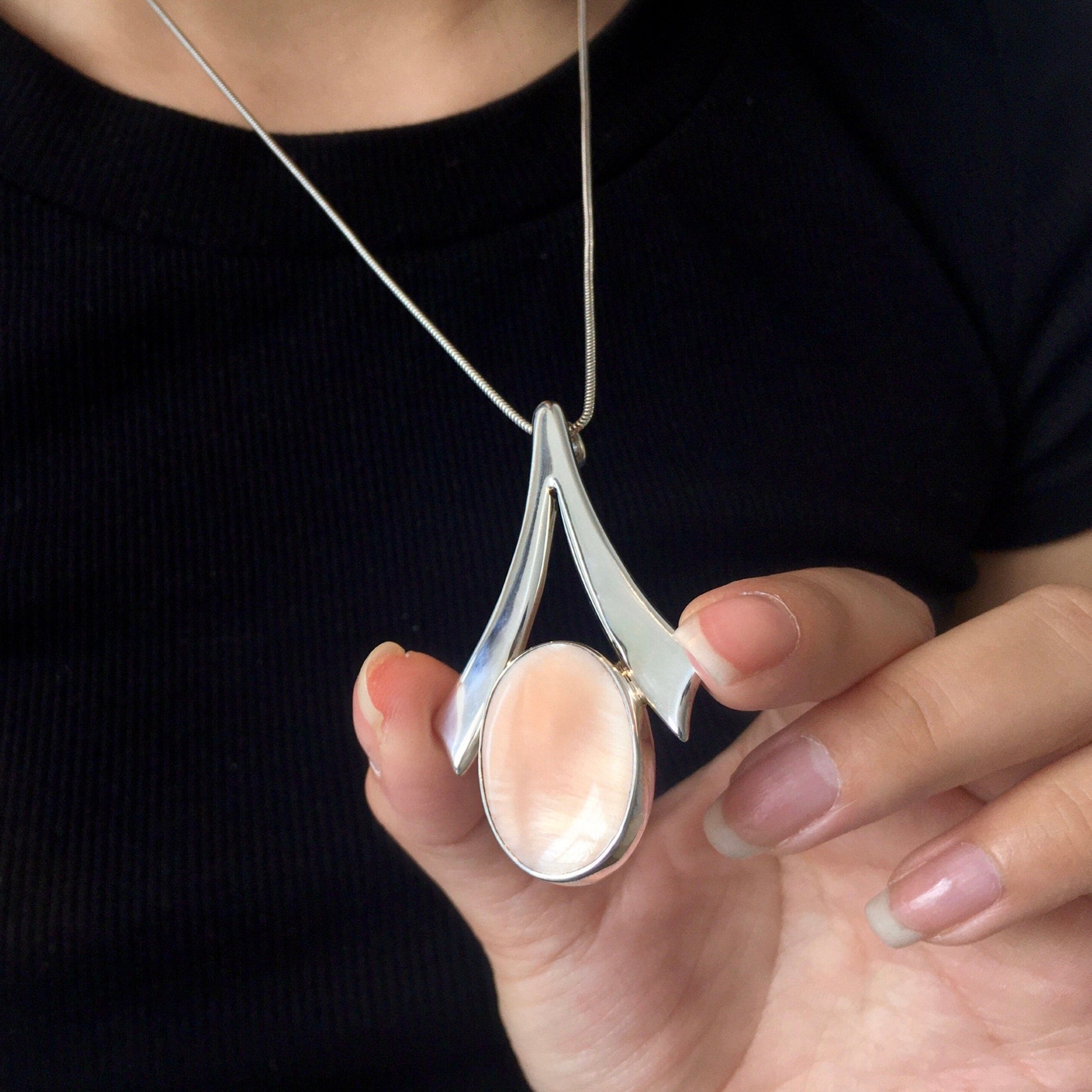 Rose Quartz Necklace Jasper Stone Necklace Zodiac Jewelry March Birthstone Necklace