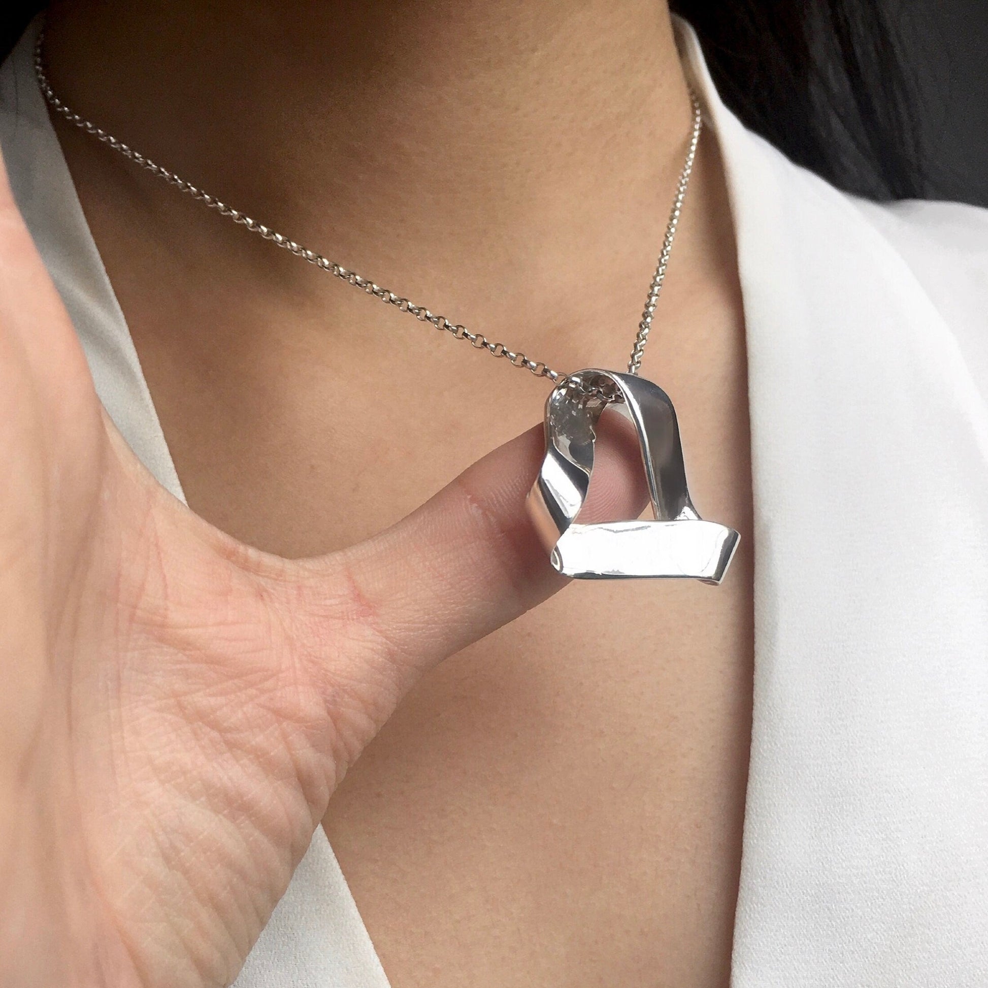 Personalized Jewelry, Silver Pendant Necklace, Statement Chunky Jewellery, 925 Solid Sterling Silver pendant Necklace, Hand Engraved Pendant