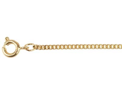 1.8mm Gold Plated Curb chain 18 inch 45cm, Simple Gold Chain, Gold Plated Chain, Gold Chain for Pendant, Gold Chain, Gold Necklace, Classy