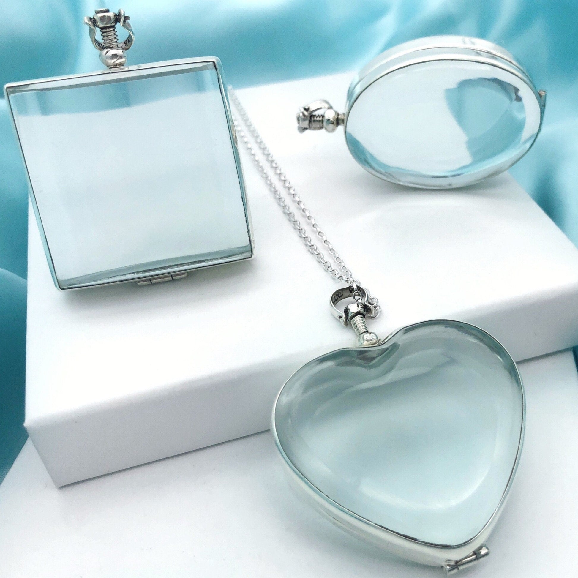 April Birthstone Necklace Glass Gems Personalized Birthstone Locket Jewelry Quartz Crystal Locket Necklace Jewellery Birthstone Personalised