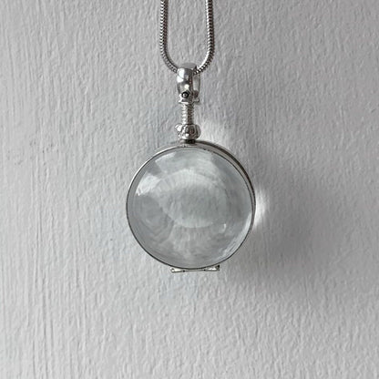 Beveled Glass Locket Necklace Personalized Womens Necklace Heirloom Locket Necklace Bridal Necklace Wedding Locket Gift for Her Wedding Gift