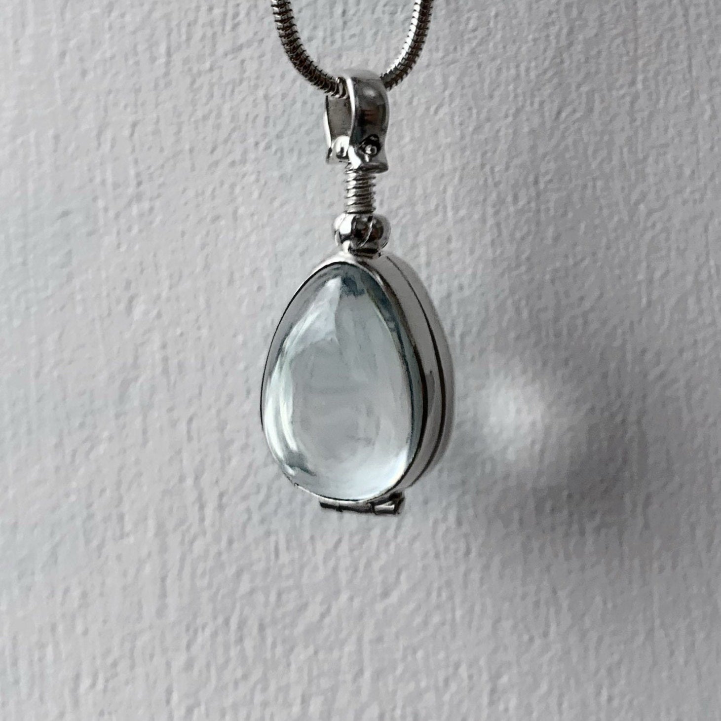 Teardrop Gold Lockets Necklace for Hair Glass Locket Necklace Gold Locket Pendant Necklace Teardrop Silver Locket Necklace for Photos