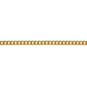 1.8mm Gold Plated Curb chain 18 inch Gold Chain for Pendant, Gold Chain Necklace, Thick Gold Chain, Gold Curb Chain, Heavy Gold Necklace