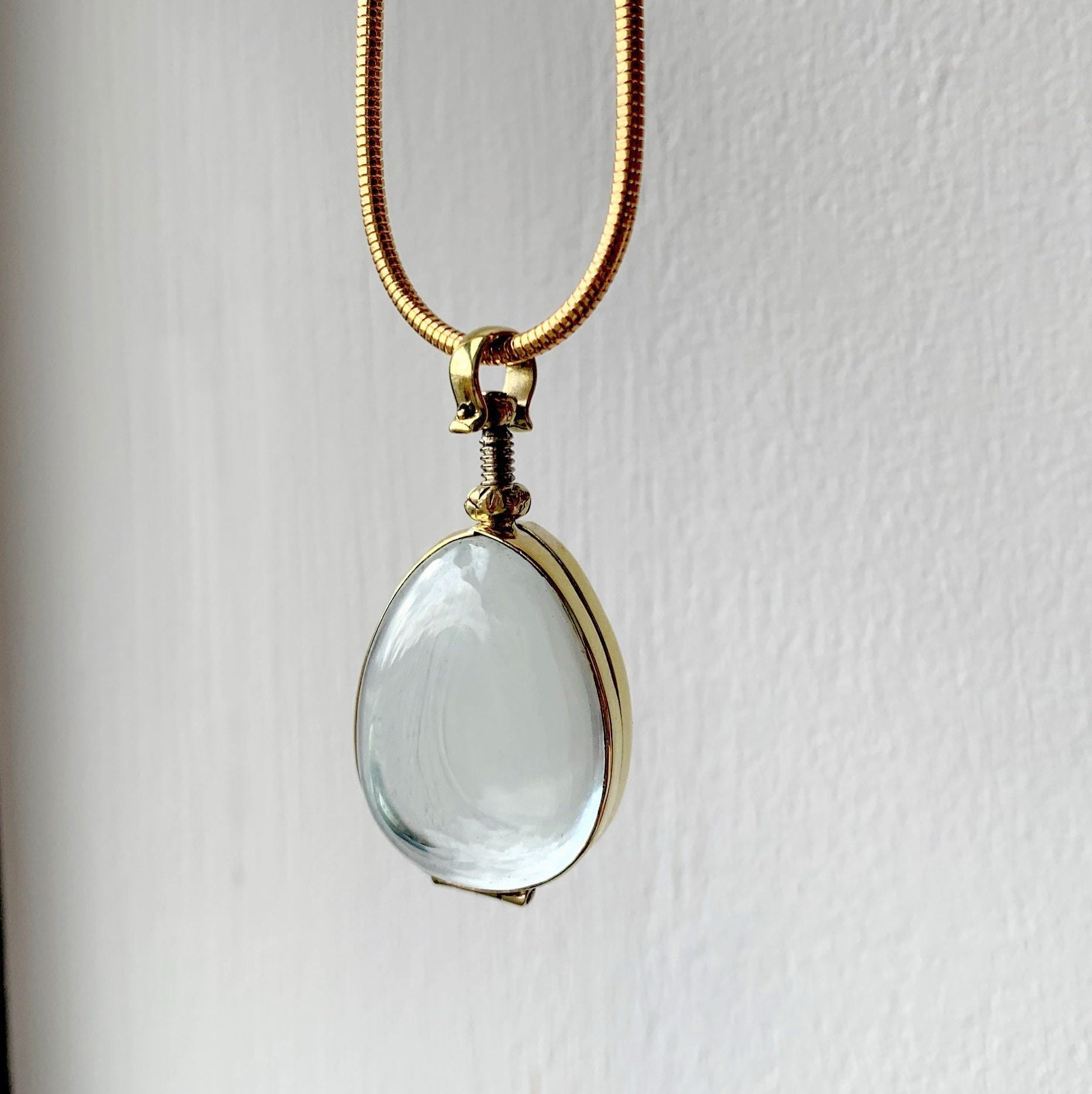 Large budget gold locket necklaces to hold crystals Gemstone Necklace Cheap Birthstone Necklace Choose your Chain, gold locket, gift for her