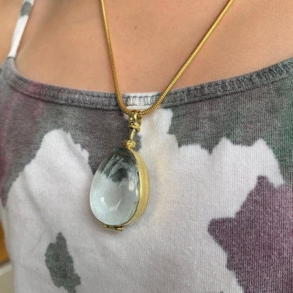 Teardrop Gold Lockets Necklace for Hair Glass Locket Necklace Gold Locket Pendant Necklace Teardrop Silver Locket Necklace for Photos