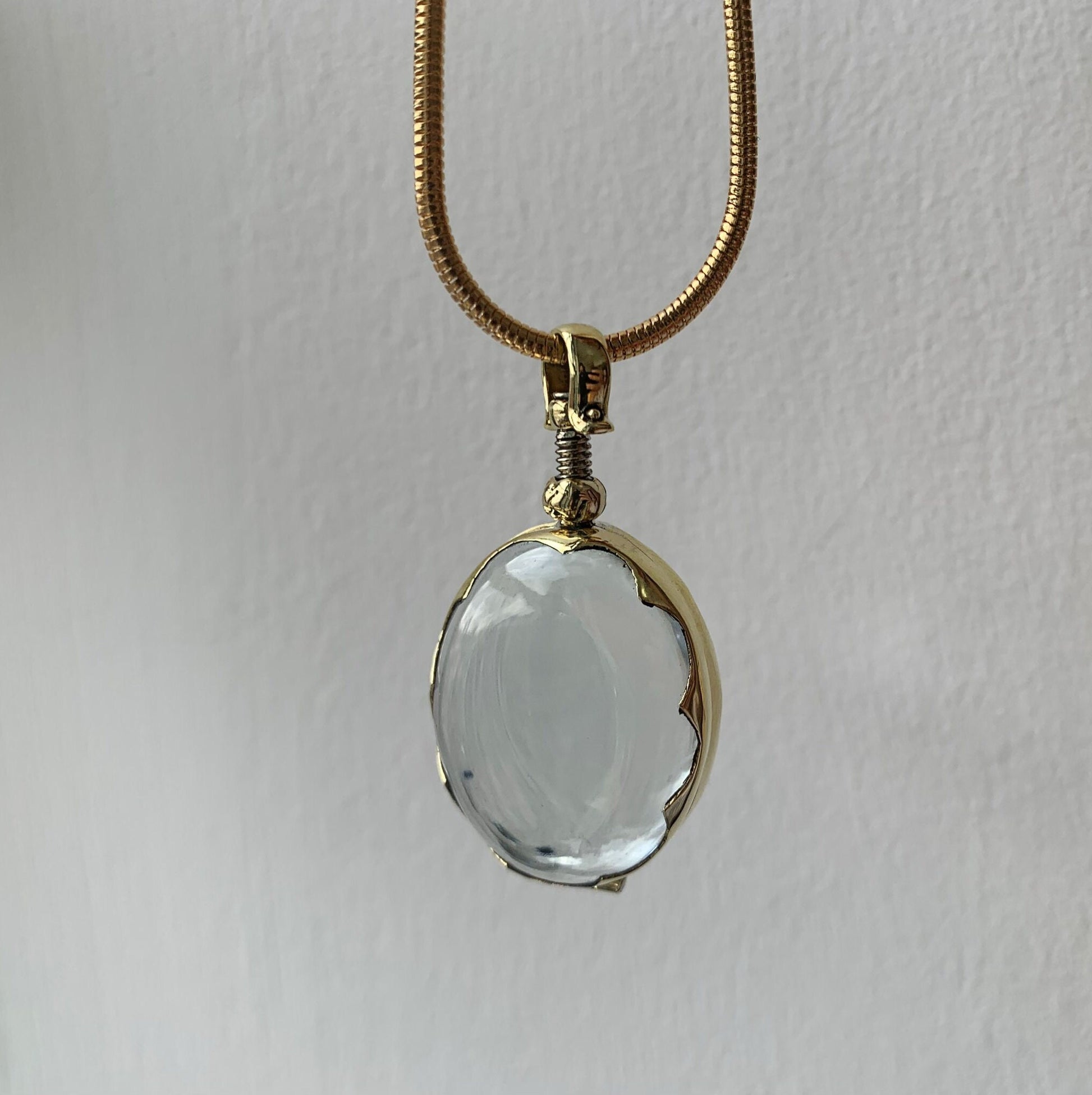 Large budget gold locket necklaces to hold crystals Gemstone Necklace Cheap Birthstone Necklace Choose your Chain, gold locket, gift for her