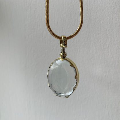 Large budget gold locket necklaces to hold crystals Gemstone Necklace Cheap Birthstone Necklace Choose your Chain, gold locket, gift for her