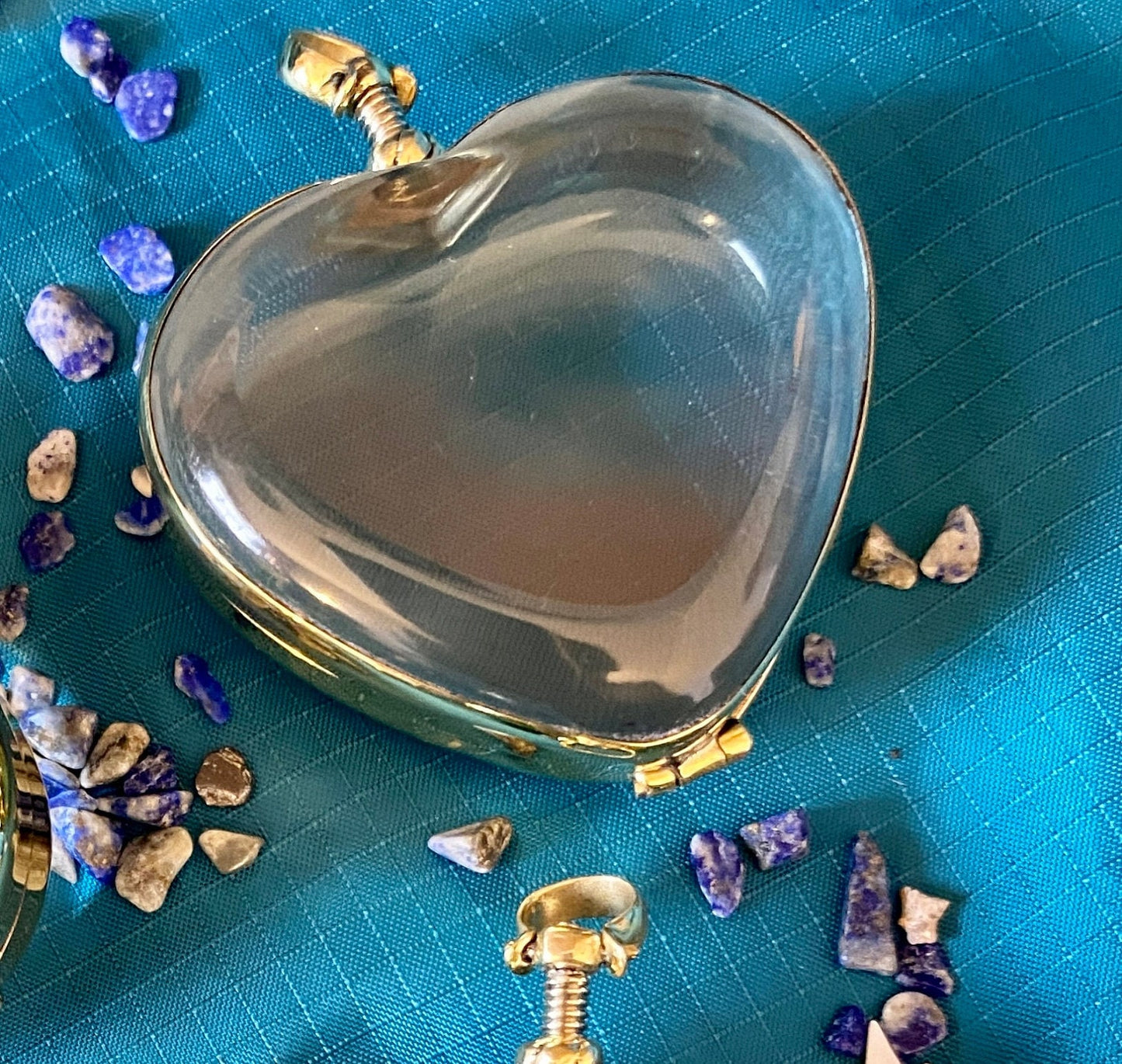 Heart Shaped Gold Lockets Heart Locket Necklace for birthstones and keepsakes, choose your size, gold shaker locket, gift for her add gem