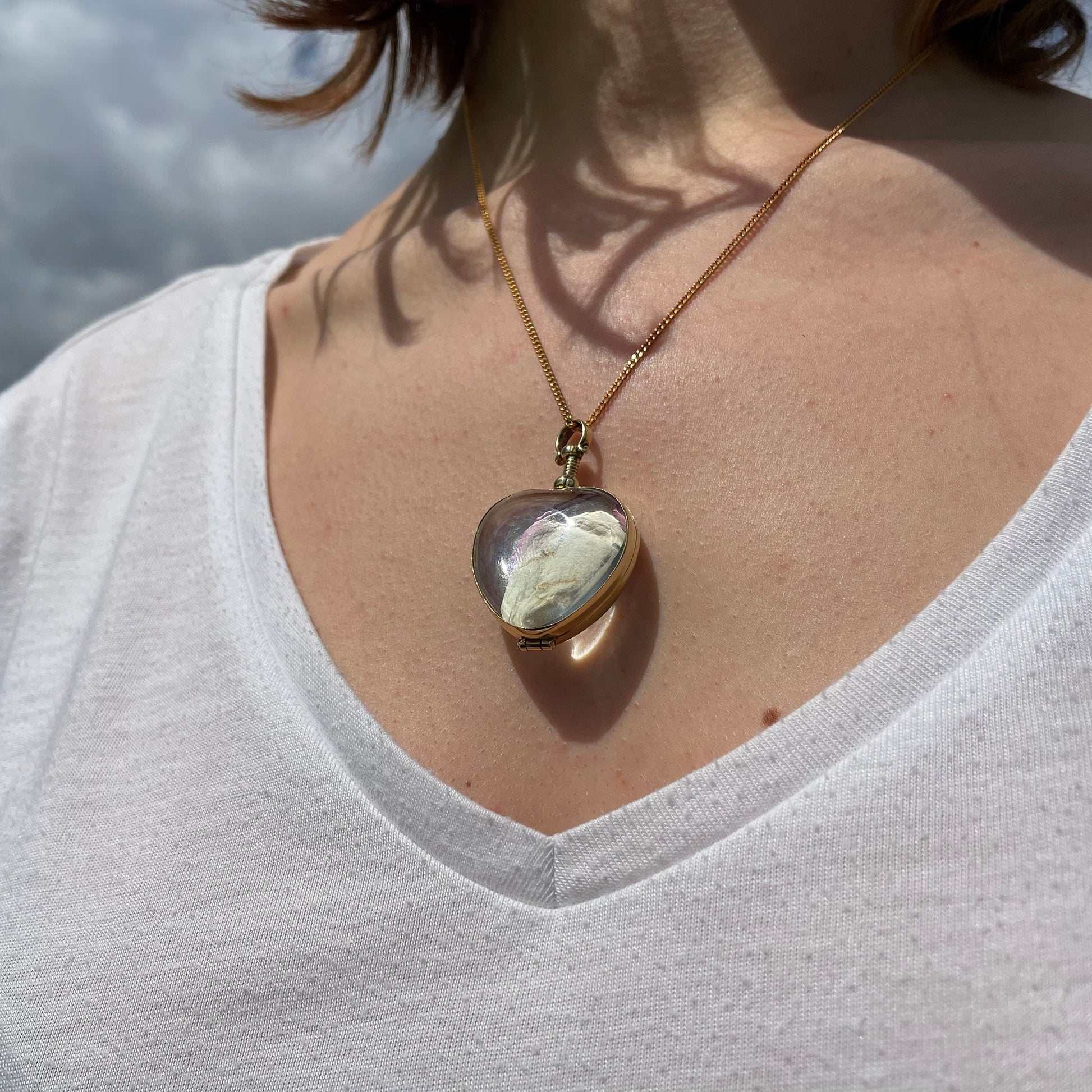Heart Locket Necklace, Silver Heart Locket, Silver Locket Necklace, Glass Locket Pendant, Glass Locket Necklace, Antique Silver Locket