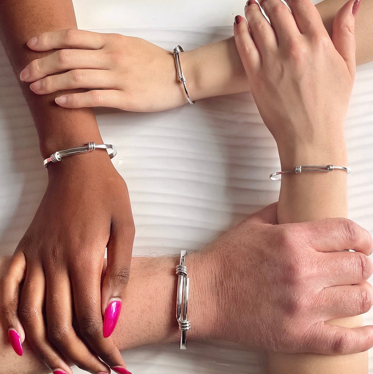 Springback Bangle Cindy Bangle in Sterling Silver and 18ct Gold Vermeil