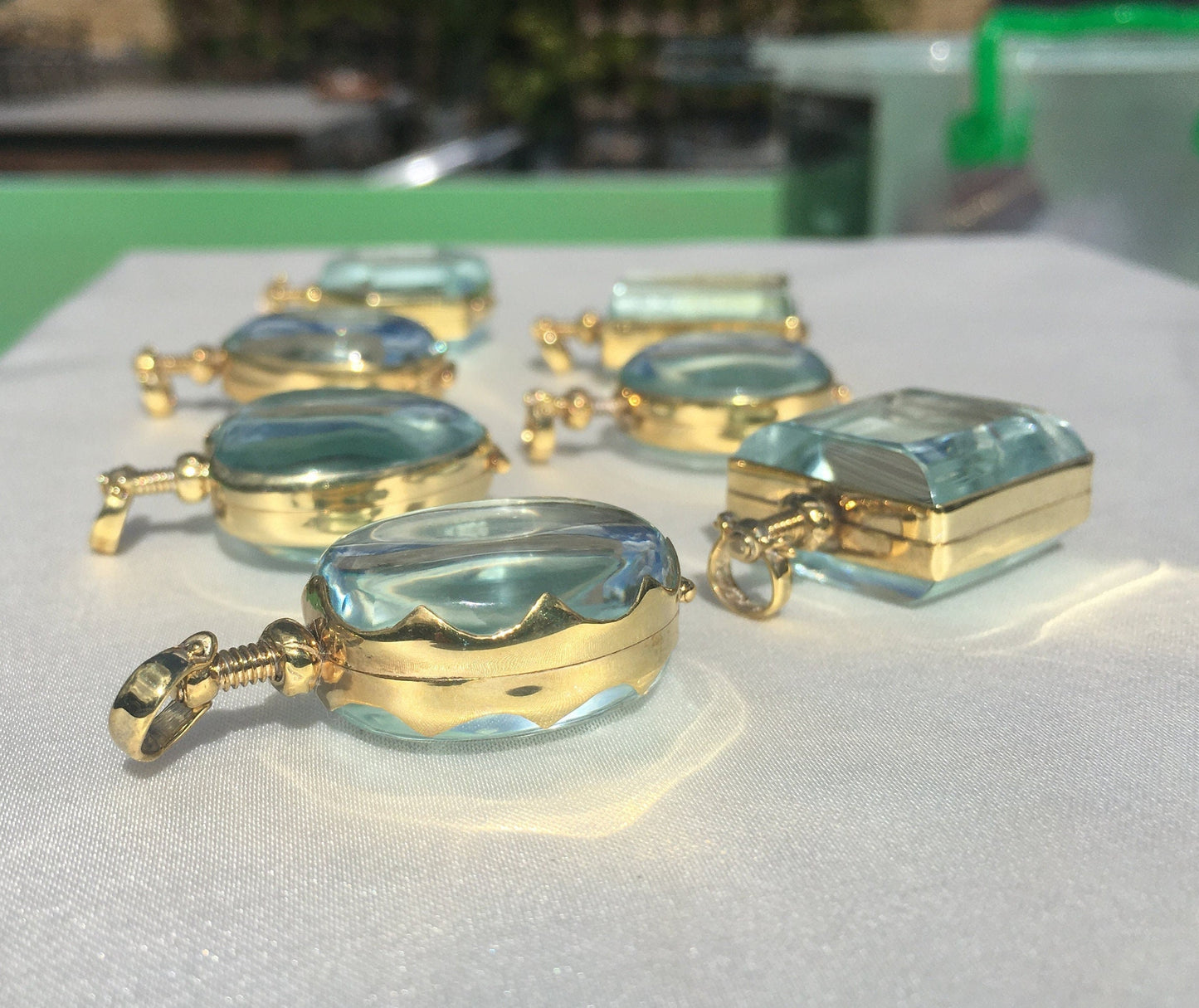 Locket Shapes in 18 Ct Gold Vermeil