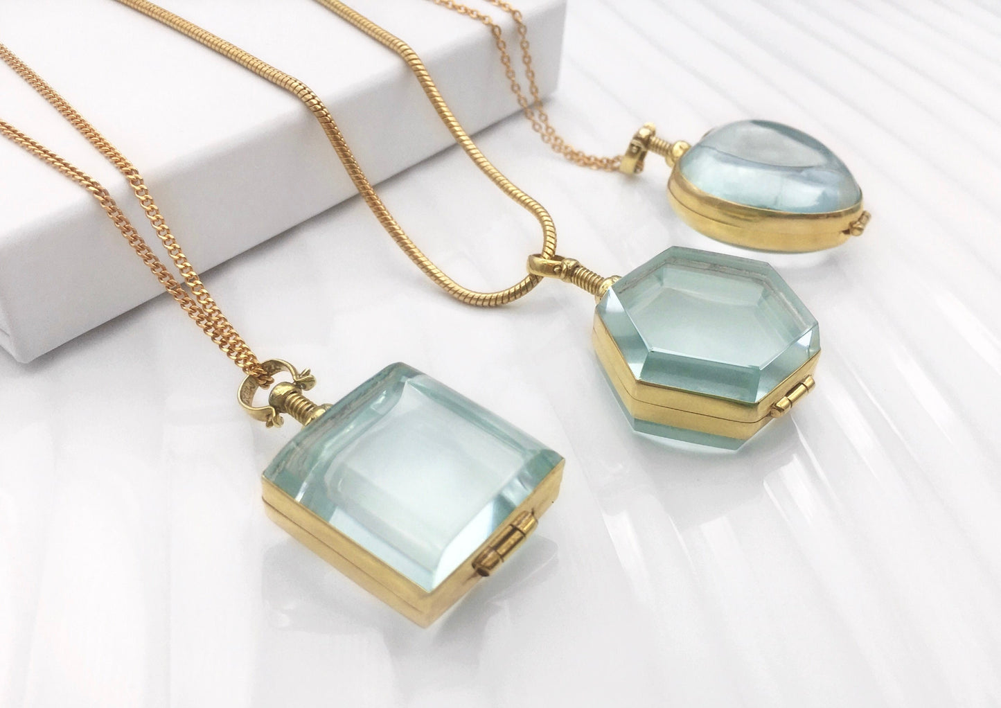 Locket Shapes in 18 Ct Gold Vermeil