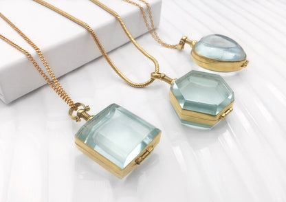 Locket Shapes in 18 Ct Gold Vermeil