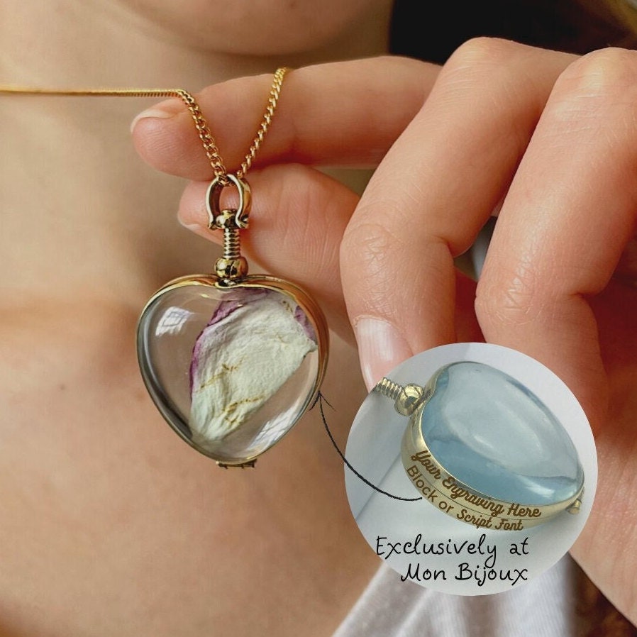 Fillable Gold Heart Locket in Gold Vermeil 18 Ct