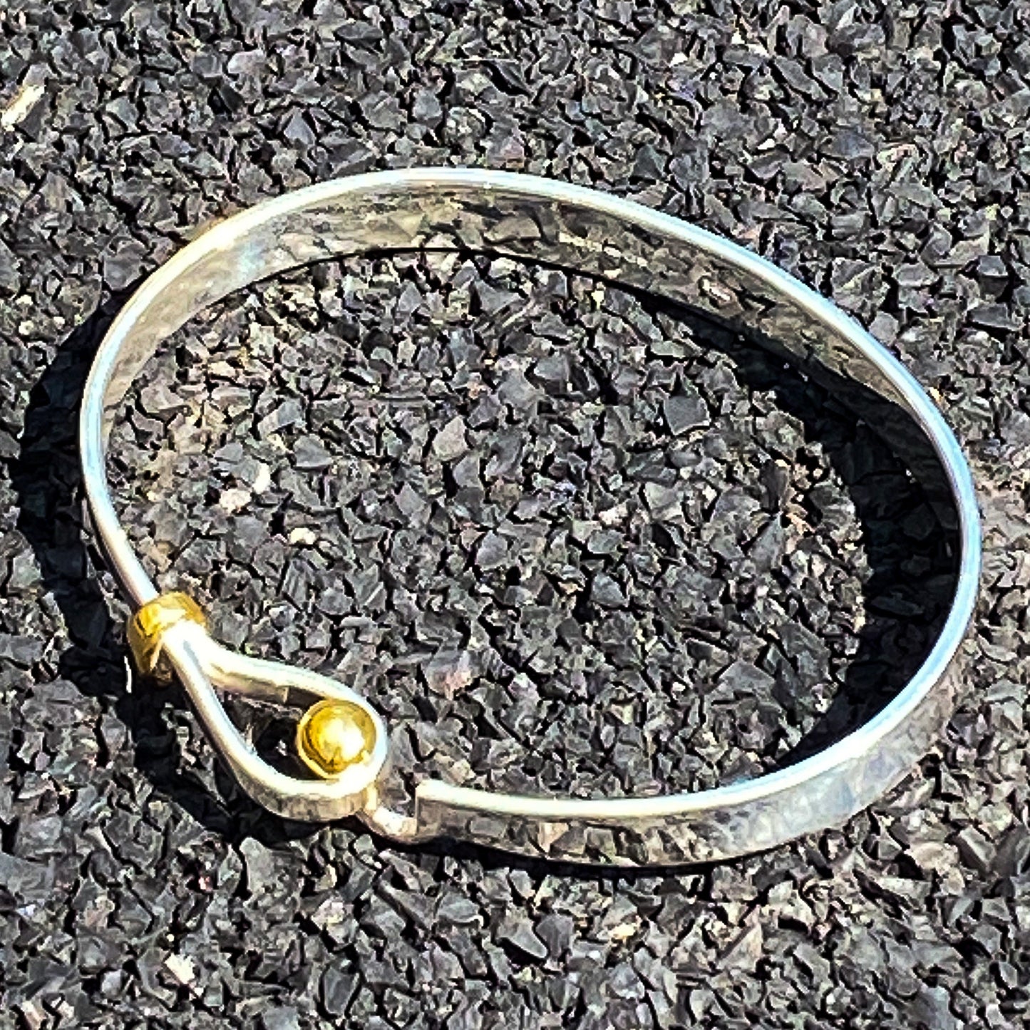 Hook and Ball Bangle Bangle in 18ct Gold Vermeil