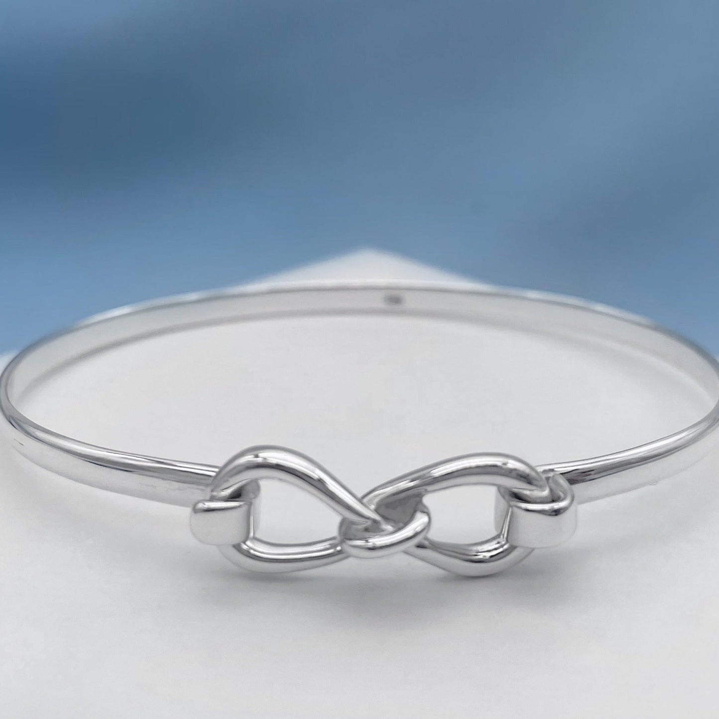 Infinity Knot Symbol Silver Bracelet