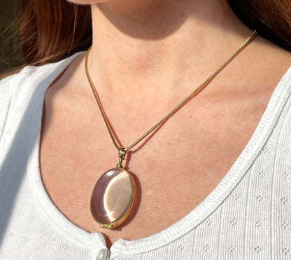 Large Size Gold Plated Deep Locket - Choose your shape