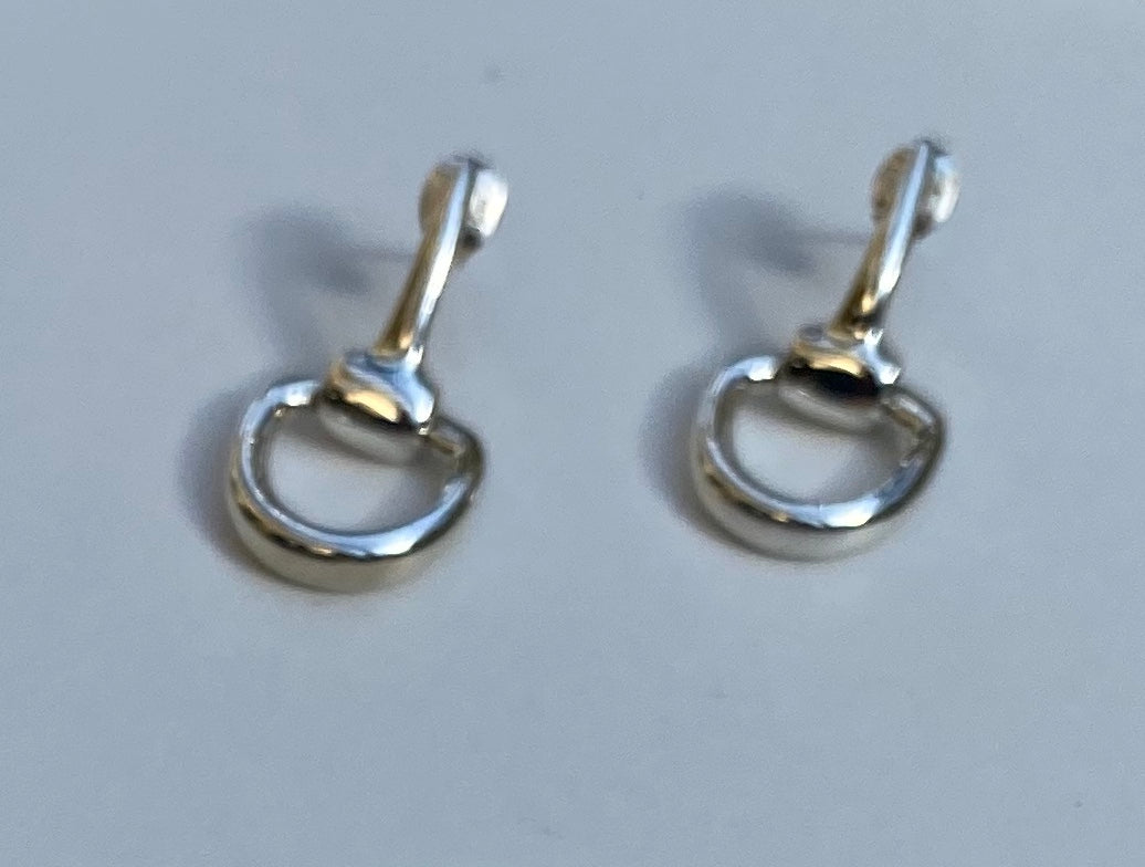 Snaffle Horse Bit Sterling Silver Jewellery Set
