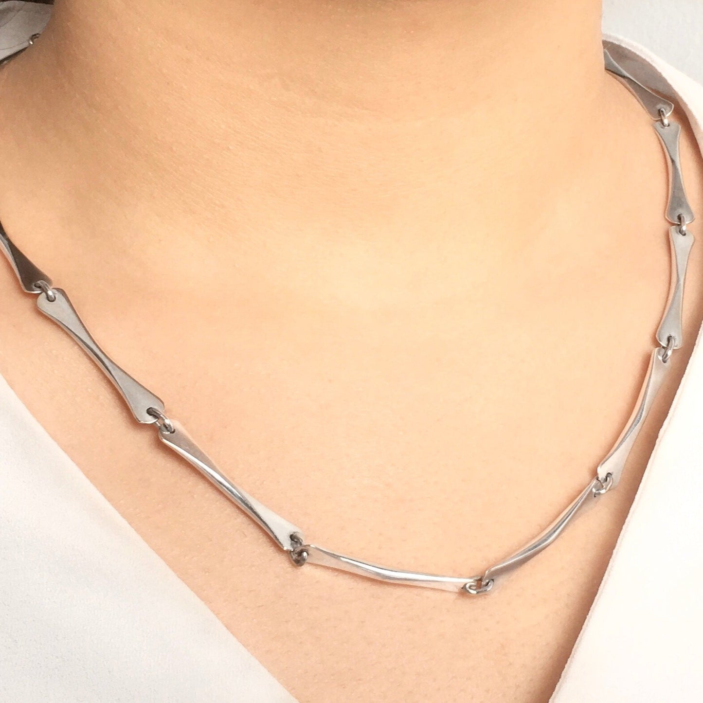Stilts Sterling Silver Necklace - 50cm