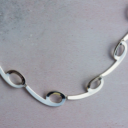 Toboggan Sterling Silver Necklace
